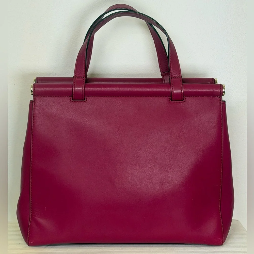 Kate Spade New York | Small ‘Cherise’ Royal Place Satchel Red Plum Leather